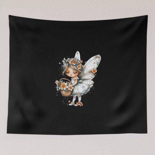 Item preview, Fairy with a Basket of Flowers designed and sold by Fillthegoat.