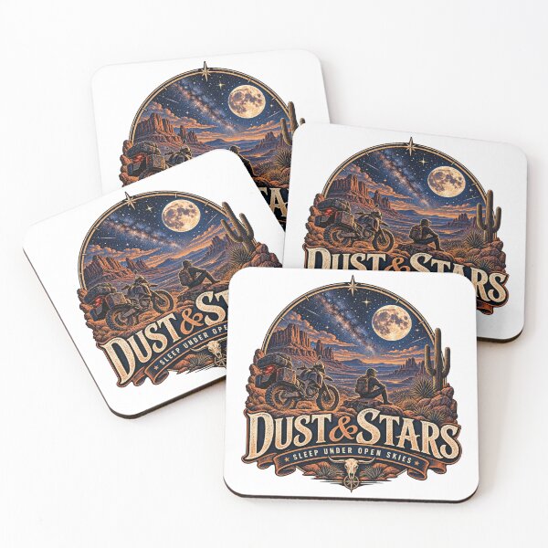 Item preview, Dust and Stars Desert Adventure Motorcycle Design designed and sold by TorqueTheoryLab.