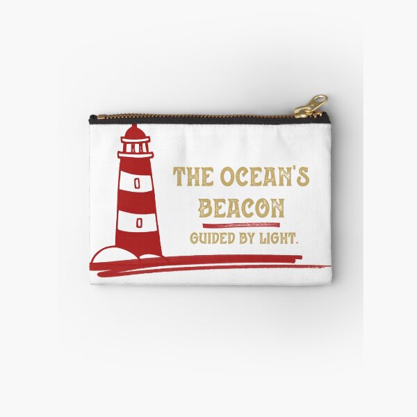 Item preview, Vintage Red Lighthouse The Ocean's Beacon Guided By Light Nautical Art designed and sold by Aelmajaoui.