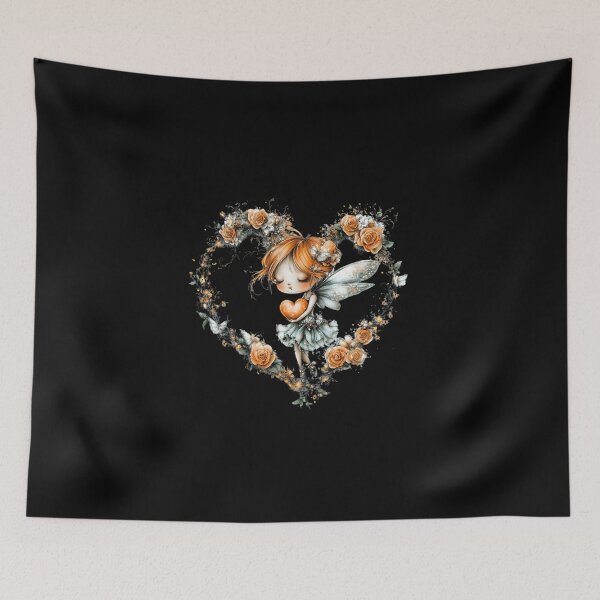 Item preview, Fairy Surrounded by Floral Heart designed and sold by Fillthegoat.