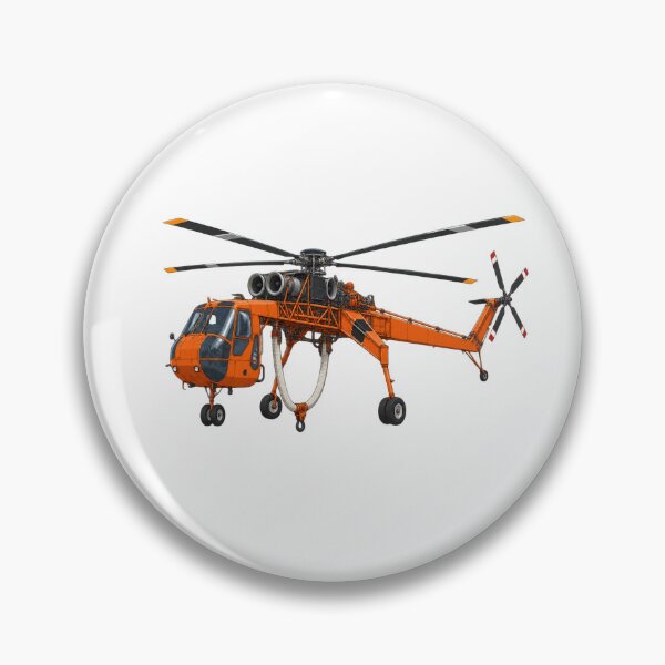 Item preview, Heavy Lift Sky Crane Aerial Utility Helicopter Illustration designed and sold by IRON WINGS /USAF.