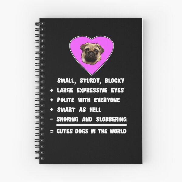 Item preview, Pug Facts Dog Lover Design designed and sold by Basti09.