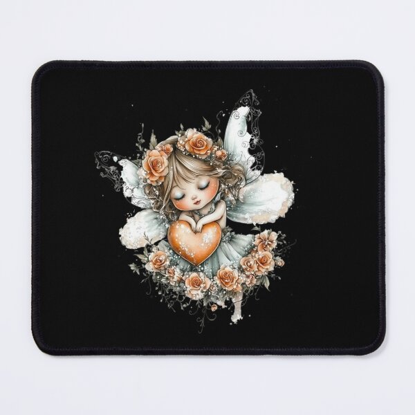 Item preview, Fairy Embracing Heart with Roses designed and sold by Fillthegoat.