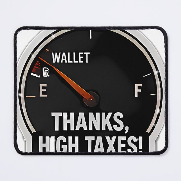Item preview, Wallet Gauge: Running on Tax Fumes designed and sold by ikramandco.