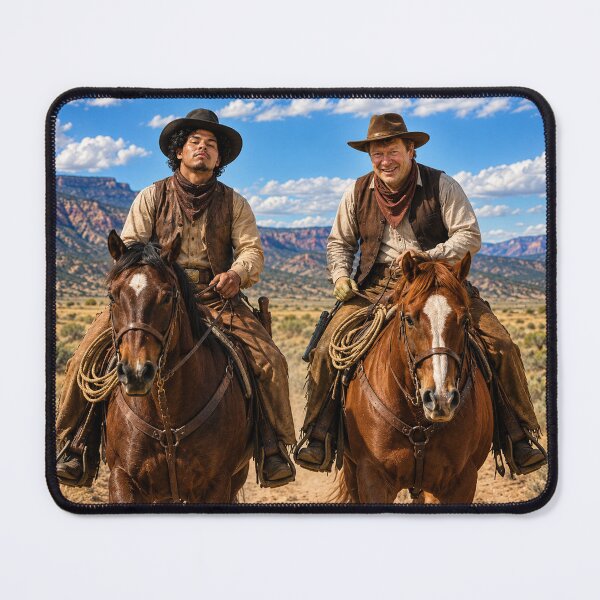 Item preview, Cowboys riding their horses designed and sold by Durfee Art.