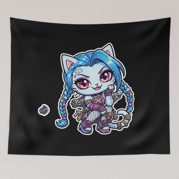 Item preview, Jinx cosplay parody league of legends  designed and sold by CuteKats.