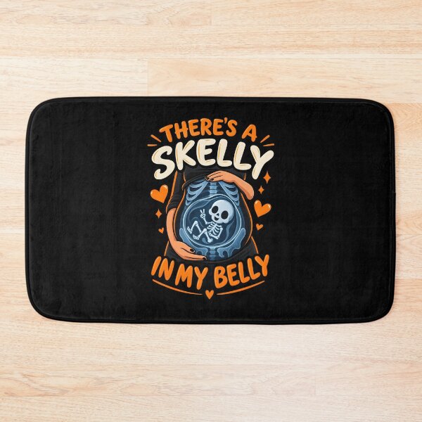 Item preview, There's a Skelly in My Belly Funny Design For Future Mam designed and sold by DarkRelicStudio.