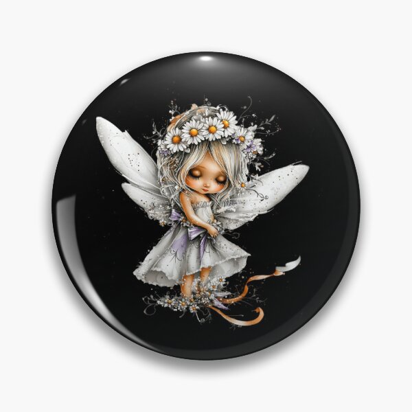 Item preview, Whimsical Fairy with Floral Crown designed and sold by Fillthegoat.