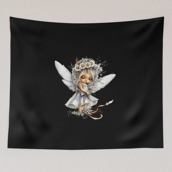 Item preview, Whimsical Fairy with Floral Crown designed and sold by Fillthegoat.