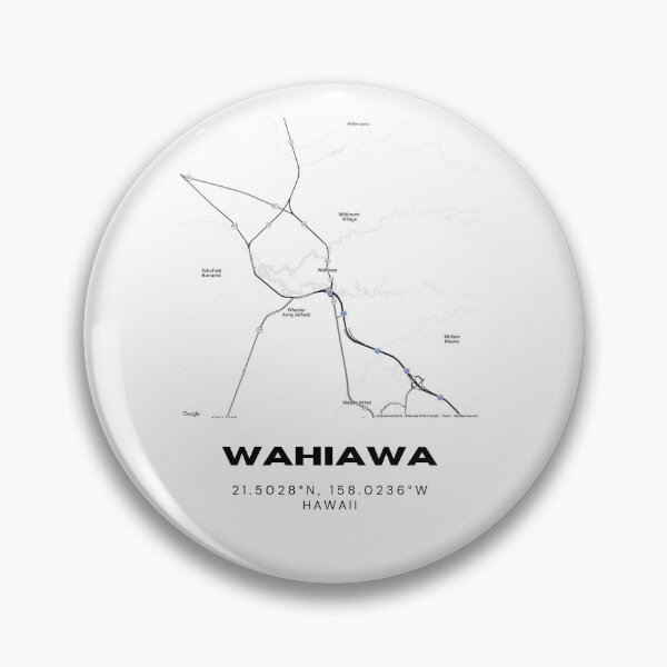 Item preview, Wahiawa Hawaii Minimalist City Map designed and sold by RM-Journey.
