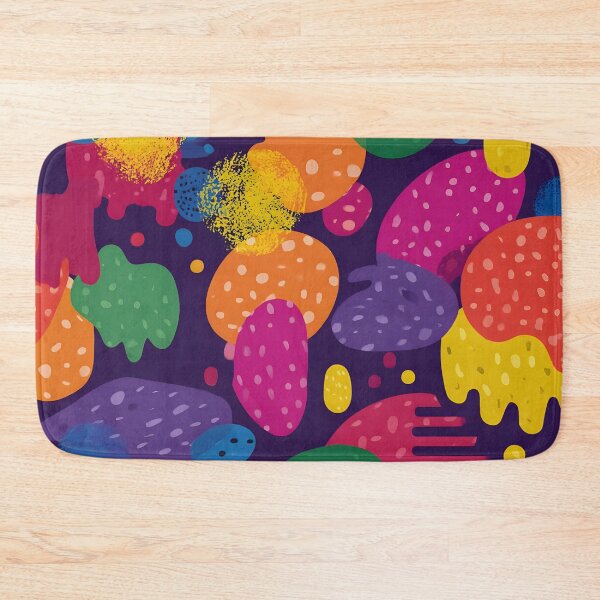 Item preview, Colorful Abstract Organic Shapes Funky Retro Pattern designed and sold by GutyzDesignsES.