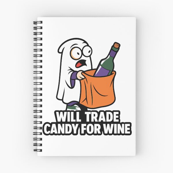 Item preview, Will Trade Candy for Wine Cartoon Ghost designed and sold by Uglyandcute.