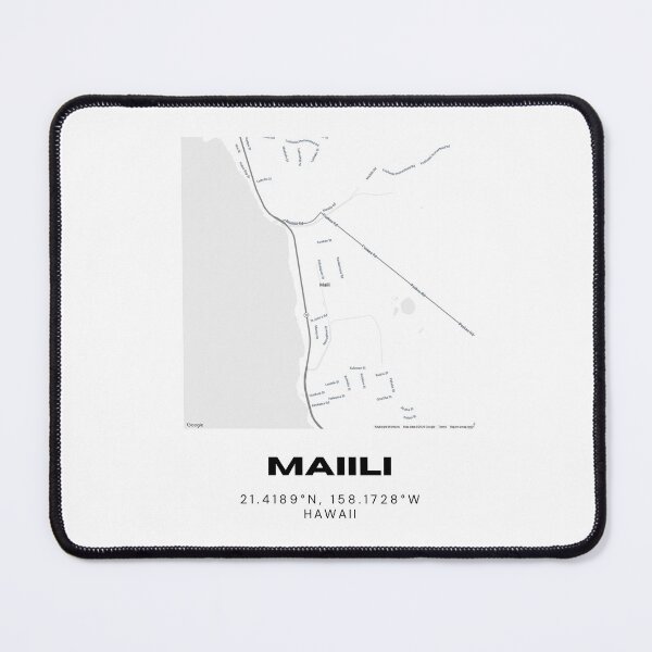 Item preview, Maili Hawaii Minimalist Map designed and sold by RM-Journey.