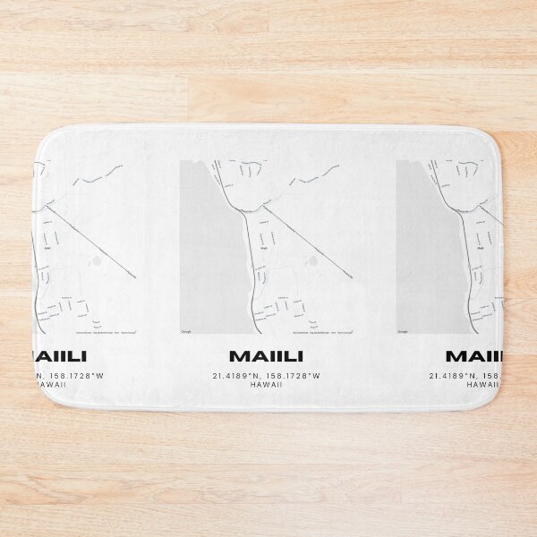 Item preview, Maili Hawaii Minimalist Map designed and sold by RM-Journey.