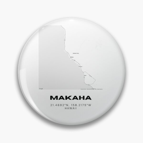 Item preview, Makaha Hawaii Minimalist Map designed and sold by RM-Journey.