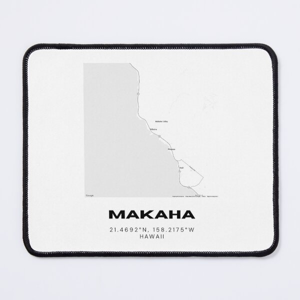 Item preview, Makaha Hawaii Minimalist Map designed and sold by RM-Journey.