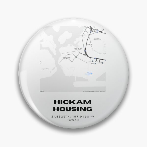 Item preview, Hickam Housing Hawaii Minimalist Map designed and sold by RM-Journey.