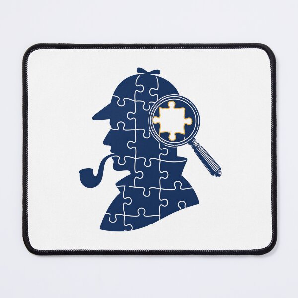 Item preview, Sherlock Holmes Missing Clue Puzzle Silhouette designed and sold by Fenay Designs.