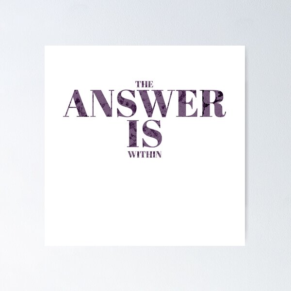 Item preview, The Answer Is Within | Inspirational designed and sold by Brand Uno Studio.