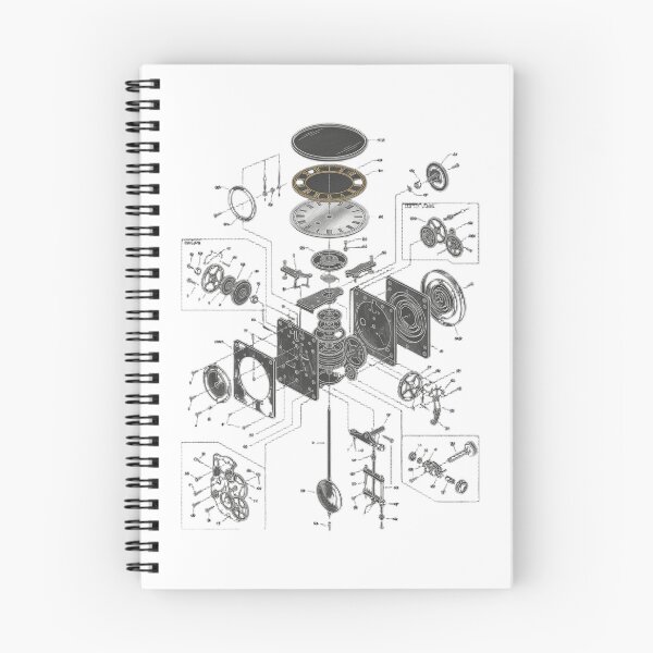Item preview, Vintage Pendulum Clock Anatomy - Horology Patent Sketch designed and sold by The Blueprint Archive.