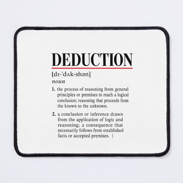 Item preview, Sherlock Holmes Deduction Dictionary Definition designed and sold by Fenay Designs.