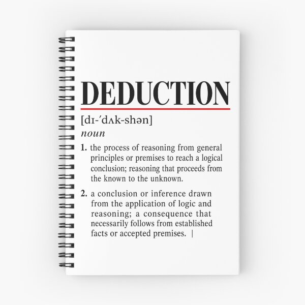 Item preview, Sherlock Holmes Deduction Dictionary Definition designed and sold by Fenay Designs.