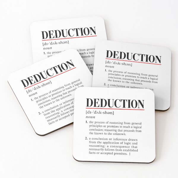 Item preview, Sherlock Holmes Deduction Dictionary Definition designed and sold by Fenay Designs.