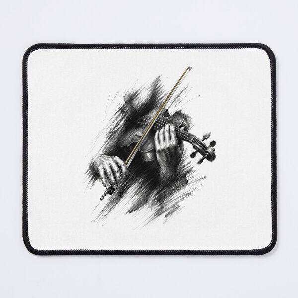 Item preview, Sherlock Holmes Violinist in Charcoal and Gold designed and sold by Fenay Designs.