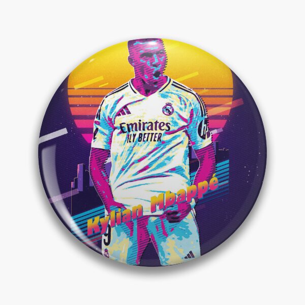 Item preview, Kylian Mbappé 80s retro style designed and sold by Osama Hazar.