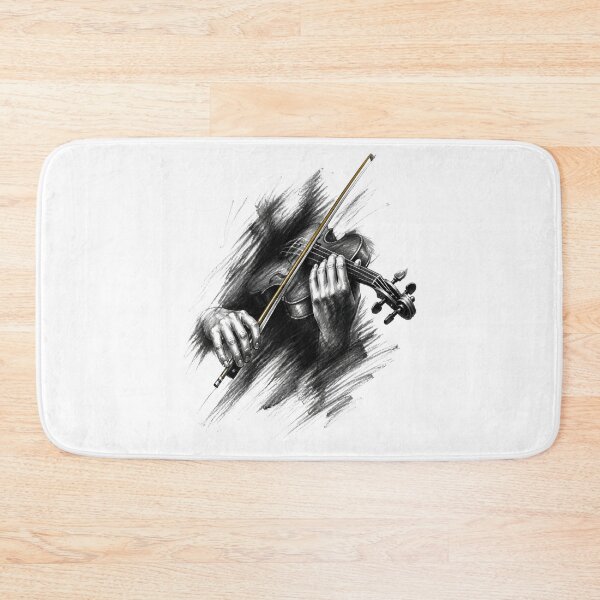 Item preview, Sherlock Holmes Violinist in Charcoal and Gold designed and sold by Fenay Designs.