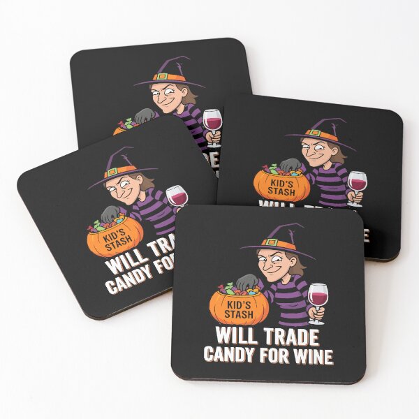 Item preview, Kids Stash Witch Candy Wine Halloween Illustration designed and sold by Uglyandcute.