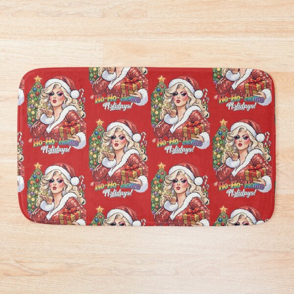 Item preview, Drag Queen Santa Christmas Card - Fabulous & Festive designed and sold by Tubpi.