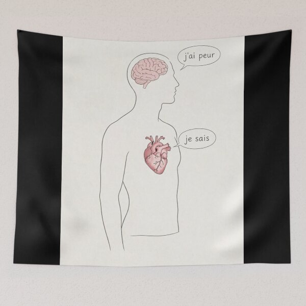 Item preview, Brain and heart are having a discussion designed and sold by Axokris.
