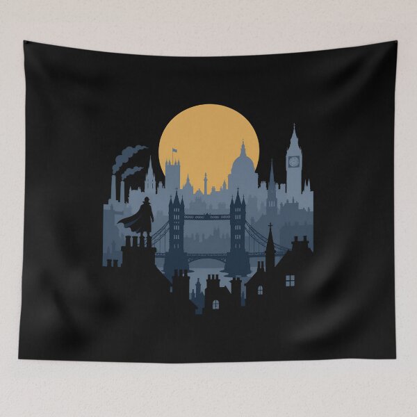 Item preview, Sherlock Holmes Over Victorian London at Sunset designed and sold by Fenay Designs.