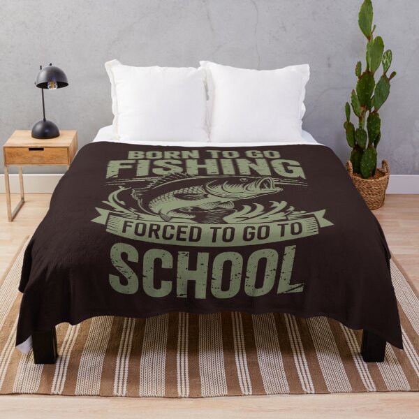 Item preview, Born To Fish Forced School T-Shirt designed and sold by PrintAtelier.