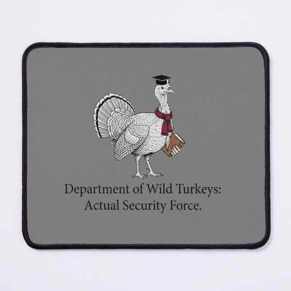 Item preview, Department of Wild Turkeys - Funny College Campus Mascot & Student Humor designed and sold by Sabia Creative Lab.