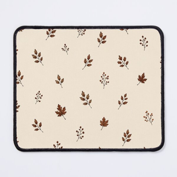 Item preview, Dark Autumn Botanicals – Brown Fall Leaves on Warm Cream designed and sold by HO•Designs.