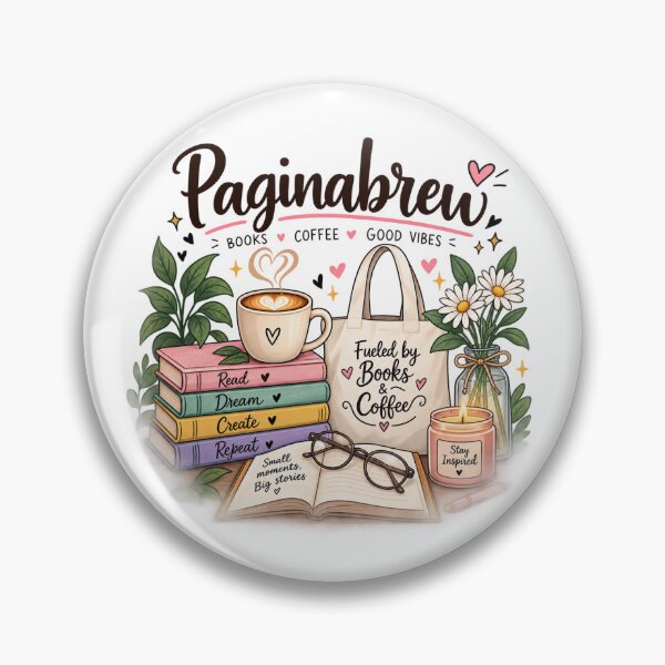 Artikelvorschau, Bücher, Kaffee, gute Laune – Gemütliche Leseästhetik entworfen und verkauft von PaginaBrew.