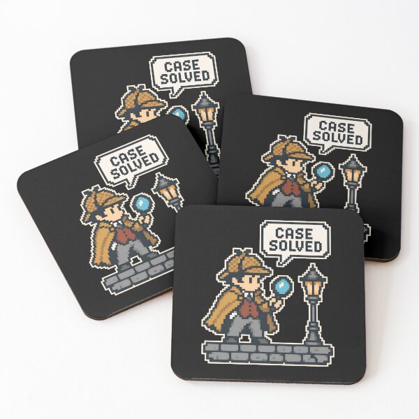 Item preview, Sherlock Holmes Case Solved Pixel Detective designed and sold by Fenay Designs.