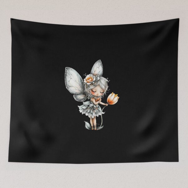 Item preview, Adorable Fairy with a Flower designed and sold by Fillthegoat.