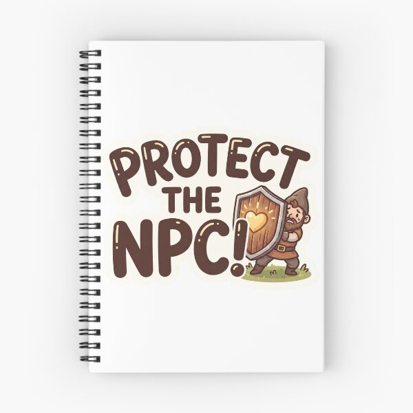 Item preview, Protect the NPC – Funny D&D RPG Sticker – Tabletop Gaming designed and sold by WaterWhisker.