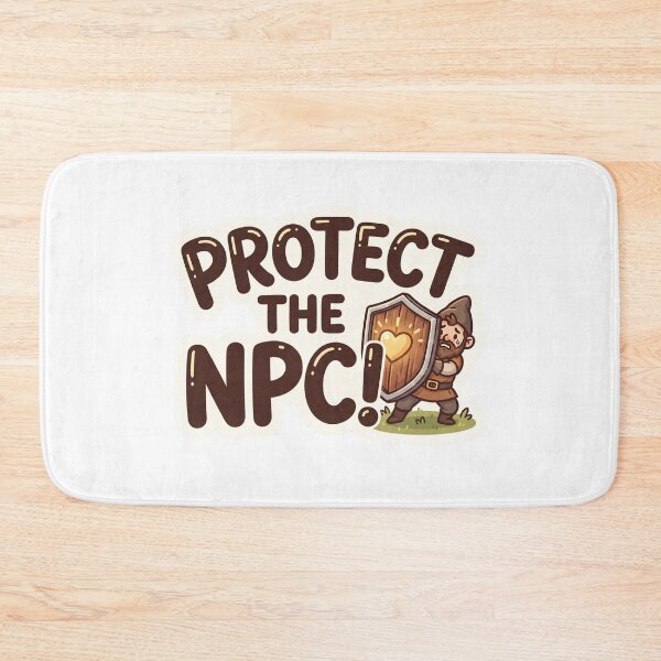 Item preview, Protect the NPC – Funny D&D RPG Sticker – Tabletop Gaming designed and sold by WaterWhisker.
