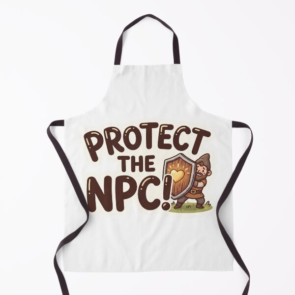 Item preview, Protect the NPC – Funny D&D RPG Sticker – Tabletop Gaming designed and sold by WaterWhisker.