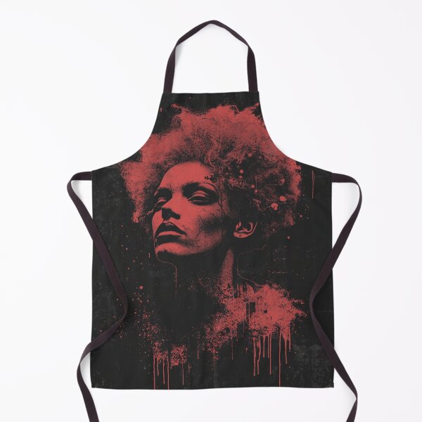 Item preview, Crimson Soul - Abstract Afro Grunge Portrait designed and sold by ERODED SELF.