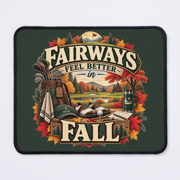 Item preview, Fairways Feel Better in Fall – Autumn Golf Lover Design designed and sold by astersgraphics.