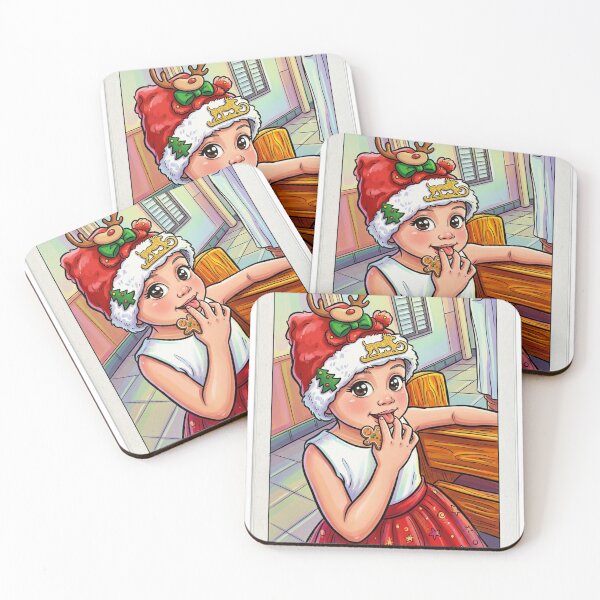 Item preview, Cute Christmas Girl with Gingerbread Man  designed and sold by LC&LCPlatform.