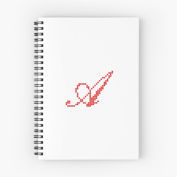 Item preview, Red Pixel Art Cursive Letter A - Retro 8-Bit Calligraphy Monogram Initial designed and sold by soupmakes.