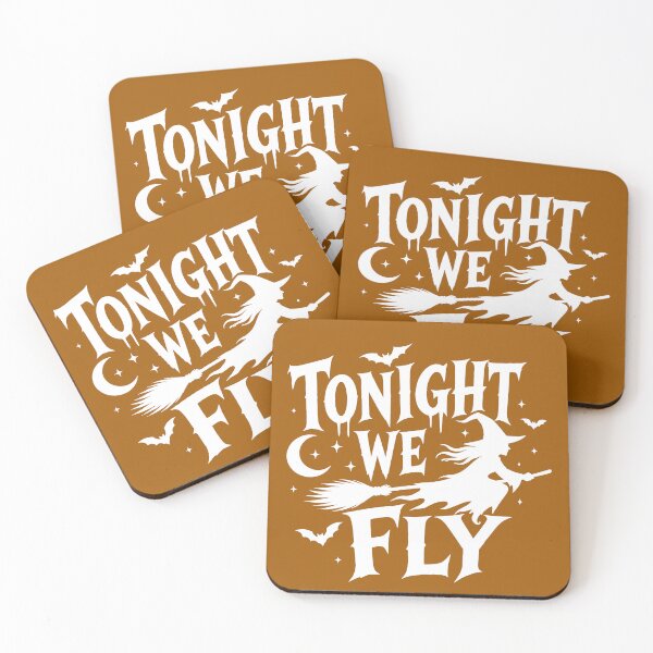 Item preview, Tonight We Fly – Witchy Halloween Quote designed and sold by DesignHouse07.