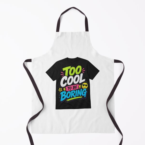 Item preview, Too Cool to Be Boring | Funny Colorful Retro Quote designed and sold by Joyfulfabric.