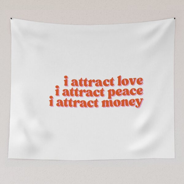 Item preview, i attract love, money, & peace | orange designed and sold by dollhouseclub.